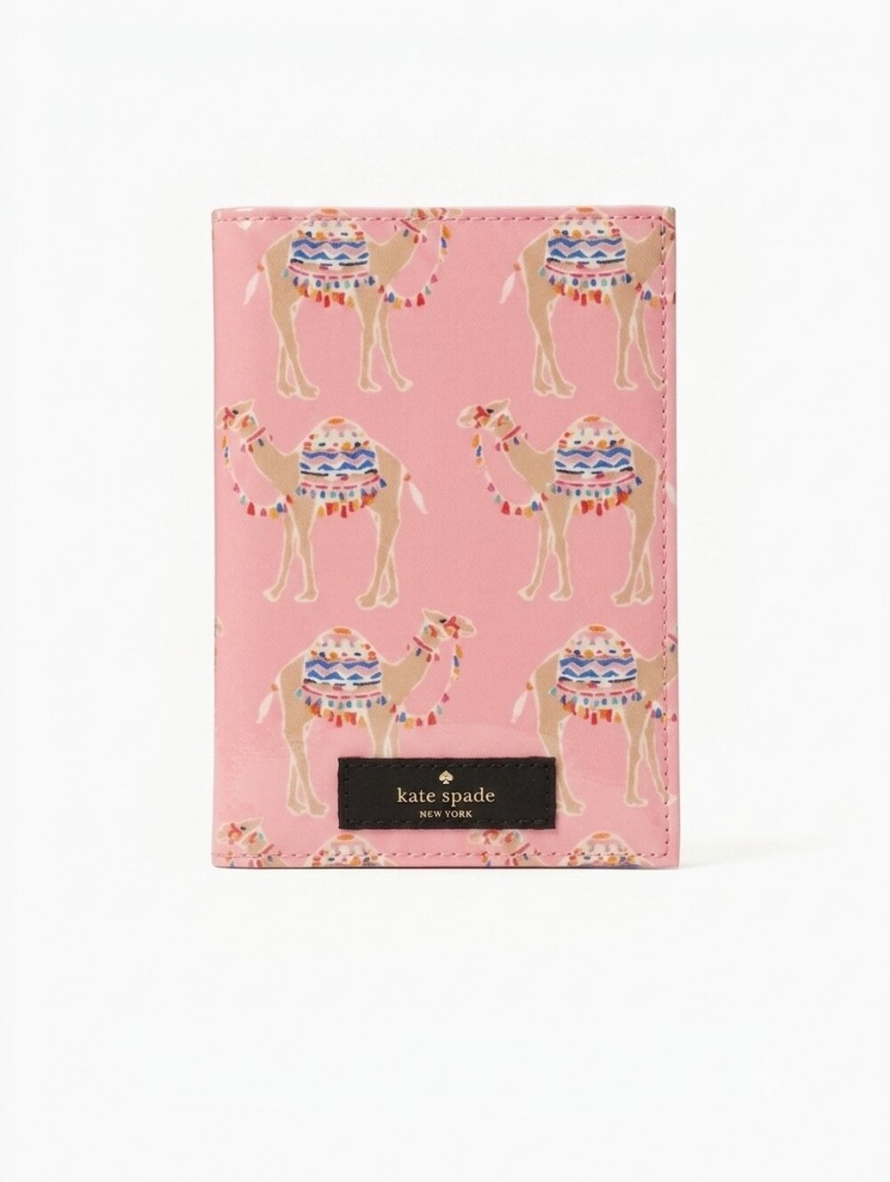 kate spade New York Pink Camel Party Daycation  Passport Cover Wallet